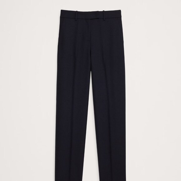 Banana Republic High-Rise Tapered Italian Wool Ankle Pant size 6 Navy - Picture 4 of 5